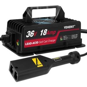 36v 18a Golf Cart Charger Compatible with EZGO TXT Golf Carts with Lead Acid Batteries