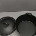 Pre-Seasoned Cast Iron Dutch Oven Pot with Lid, for Braising, Broiling, Frying, Sourdough Bread Baking, Camping Cookware, BBQ,3 Quart Pan