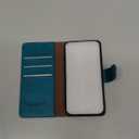 SUANPOT for iPhone 7/8/SE2/SE 3rd 2020/2022 4.7" RFID Blocking Wallet case Credit Card Holder,Flip Book PU Leather Phone case Cover Cellphone Women Men for Apple iPhone SE3 case Wallet Blue Green