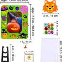 Winlyn 24 Sets Halloween Craft Kits DIY Halloween Picture Frame Decorations Art Sets Ghost Monster Jack-O'-Lantern Fall Leaf Festive Foam Stickers Arts and Crafts for Kids Party Classroom Activities