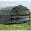 ShelterLogic 12'x12' Equine, Livestock and Agricultural Shelter Enclosure Kit (Corral Panels and Shelter Not Included)