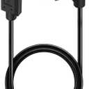 2 Feet 3A & 10Gbps USB 3.1 Type C Cable, Straight Male to Left & Right Angle Male USB C 4K@60Hz AV Monitor Cord, Sync Charging & Data Transferring High Speed Cable