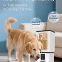 Automatic Dog Feeder Large Breed with Camera - 12L/50 Cups 5G WiFi App Control Dog Food Dispenser, Easy Setup, HD 1080P Video with Night Vision by Yakry