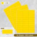 L LIKED 900 Fluorescent Yellow Address Labels, 1" X 2-5/8" Neon Colored Labels Handwritten or Inkjet/Laser Print for Shipping Envelopes & Small Packages - 30 Sheets