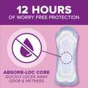 Poise Incontinence & Postpartum Pads for Bladder Leaks, 5 Drop Maximum Absorbency, Regular Length, 96 Count
