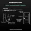Aqara Smart Lock U100, Fingerprint Keyless Entry Door Lock with Apple Home Key, Touchscreen Keypad, Smart Electronic Deadbolt, IP65 Weatherproof, Supports Apple HomeKit, Alexa, Google, IFTTT, Silver