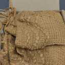 BOURINA Almond Throw Blanket 50x60 Inches Throw Textured Solid Soft Sofa Couch Decorative Knit Blanket