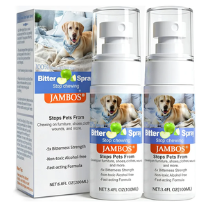 Effectively | 2 Bottles Bitter Apple Spray for Dogs to Stop Chewing, NO Chew Spray for Dogs Protect The Safety of Furniture and Your Belongings, Prevent Licking Injuries (Blue, M)