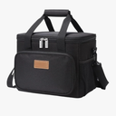 Lifewit Large Lunch Bag Insulated Lunch Box Soft Cooler Cooling Tote for Adult Men Women, Black 24-Can (15L)