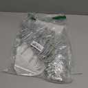 10PCS Artificial Silver Leaf Fake Leaves Glitter Silver Flowers Christmas Wreath Fake Foliage Tree Christmas Picks Silver Decor Wreath Decorations (Silver)