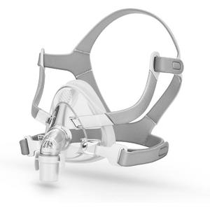 Full Face CPAP Mask, Comfort Series Nasal CPAP Mask, Reuse Full Cover Mask Replacement Accessory Includes Headgear Strap, Frame, Elbow and Nasal Cushion, Covers Nose and Mouth(M)