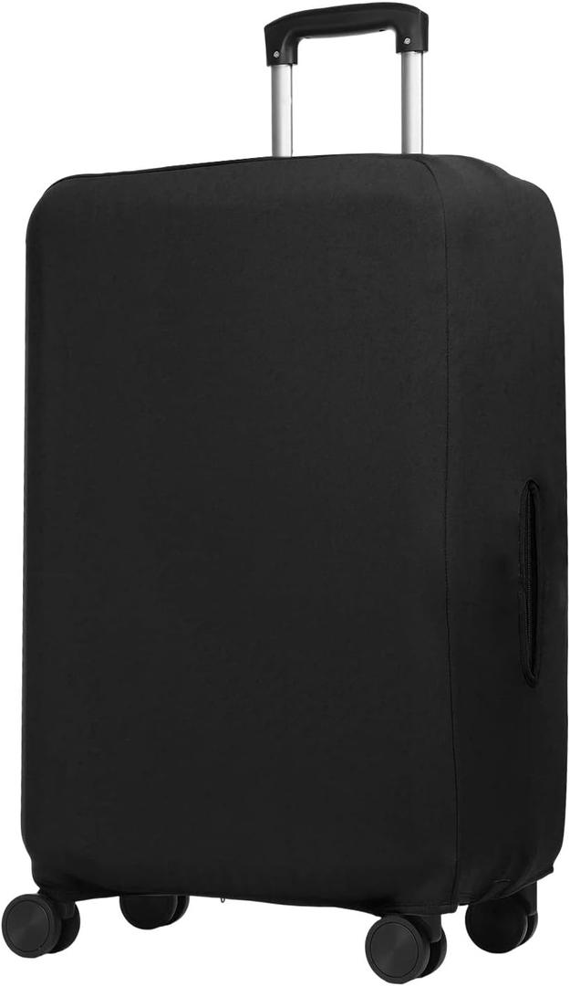 PATIKIL Luggage Cover, Suitcases Covers Elastic Carry on Protector Washable Scratch-Resistant Fits 22-24 Inch Luggage for Travel Business Trips, Black