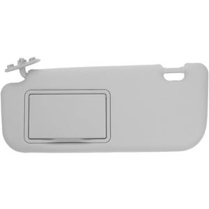 Grey Car Sun Visor Makeup Mirror Replacement for Driver Side Abs PVC Material 14.4 X 6.5 Inches Vehicle Interior Sunshade with Vanity Mirror
