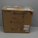 WALK MATE 3 Wheel Rollator Walker with Seat for Slim Seniors, Padded Backrest Lightweight Foldable Walker Ideal for Elderly, 8 Inch Tri-Wheel Modern Mobility Walking Aid Aluminum, Black