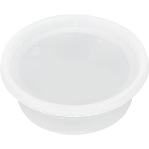Restaurantware-Asporto 8 Ounce Deli Containers With Lids, 100 Microwavable Round Soup Containers - Clear Plastic Lids Included, Do Not Contain BPA, Clear Plastic Soup Containers, Disposable