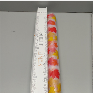 Cooyes Fall Maple Leaf Shelf Liner, Non-Adhesive Waterproof Drawer Liner, Easy-to-Cut EVA Shelf Paper for Kitchen Cabinets, Refrigerator, Cupboard, and Dresser, Fall Kitchen Decor 11.8" W x 118" L (Pumpkin Orange)