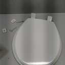 Mayfair Cassel Slow Close Toilet Seat, Easy Clean, Non Slip Premium Wood Seat, Easy Install, Round, White