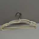 TOPIA HANGER Metal Hangers 20 Pack, Adult Clothes Hangers Space Saving & Non Slip Rubber Coated, Heavy Duty Wire Hanger for Coat,Shirt,Strap Dress,Ivory-CT12I