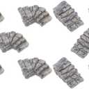 10pcs Miniature Stone Steps Fairy Mini Garden Ornament Cobblestone Stairs Dollhouse Accessory