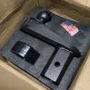6" Offset Gooseneck Ball Extender for Short Bed Trucks, 2-5/16" Hitch Ball with 2" Rise, Reinforced Gusset, Polyurethane Washers, 25K GTW / 5K VTW, Fits Turnover Ball Systems