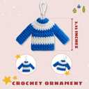 8 x Grandson Ornaments - Grandson Christmas Ornament - Family Ornaments for Christmas Tree - Grandsons Gifts, Gifts for Grandsons from Grandma Grandpa - Crochet Ornament 2025 & Card