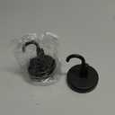 OUTXE Suction Cup Wreath Hanger, Upgraded Reef Hook for Front Door/Glass Window/Over Door, Christmas/Thanksgiving/Halloween/July 4th/Easter/Valentine/Spring/Summer/Fall (Black, 2-Pack)