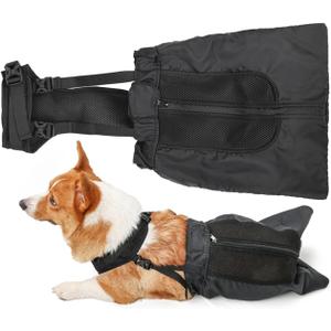 Harikaji Dog Drag Bag, Dog Wheelchair Alternative Protect Legs Limbs for Disabled Paralyzed Rear Legs Dogs Cats XXL (2XL-Waist 28.3-41.7'')
