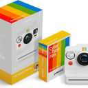 Polaroid Now+ 3rd Generation I-Type Instant Camera + Film Bundle - Now+ Bluetooth App Controlled White Camera + 16 Color Photos (6562)
