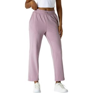 Women's Moisture-Wicking Crop Flare Pants - Shockcord Waist, Compressive Fabric & Side Pockets | Yoga,Fitness,Daily Use (XL)