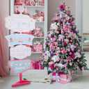 Thyle 5.3 Feet Christmas Candyland Cardboard Cutout Stand Up Life Size Candy Cane Lollipop Land Yard Signs Party Decoration Photo Props Backdrop Standup for Christmas Party Decor