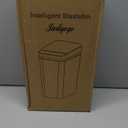 jinligogo 3Pack Bathroom Small Trash Can with Lid, 2.6 Gallon Touchless Automatic Garbage Can Slim Waterproof Motion Sensor Smart Trash Bin for Bedroom, Office, Living Room White/Black/Grey
