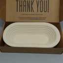 Bulka Oval 750g Groove Banneton Bread Proofing Basket Pressed Wood Pulp, Sourdough Proofing Basket - Non-Stick Batard Brotform Sourdough Bread Baking Supplies, Made in Germany.