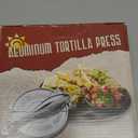 HIC Kitchen Taco Making Tools, Tortilla Press, Heavyweight Aluminum, Forms 6-Inch Tortillas and Artisan Flatbreads