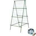 70.9" H x 35.5" W Cucumber Trellis A Frame Trellis for Climbing Plants Support for Raised Bed Garden Trellis for Vegetables Fruit Vine Cucumber Garden Lightweight, Green