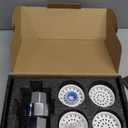 20-Stage Shower Filter-Shower Head Filter for Hard Water, with 5 Replaceable Cartridges, High Output Shower Water Filter for Removing Chlorine and fluoride, Polished Chrome