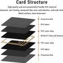 50pcs Black NFC Tags - NFC Business Cards, 215 Cards, Blank, Rewritable, 504 Bytes, Programmable, iPhone Compatible