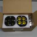 2 Pack LED Pods Light Bar, Yellow 3" 40w Spot Off Road Lights, Driving Fog Lamp, IP68 Waterproof LED Work Light, Amber Cube Lights for Pickup Truck SUV ATV UTV Boat Forklift 4x4 Motorcycle