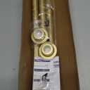 Tension Curtain Rod 30 To 49 Inch Gold Tension Rods Adjustable Spring Loaded Curtain Rods 7/8" No Drilling Tension Rods For Windows Bedroom Closet Doorway Door