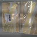 PLIGREAT 240 Pcs Gold Ticket Scratch Off Cards Stickers, Blank Gift Certificates 3.7" x 2.1" Scratch Off Tickets DIY Coupon Cards for Small Business, Holiday, Bridal Shower Activity, Party Supply