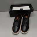 Coostar Mens Casual Shoes Comfortable Dress Sneakers Classic Lace-up Shoe Lightweight Black Size 9