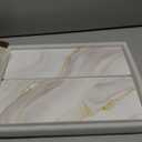 Large Stone Dish Drying Mat for Kitchen Counter, 2 PCS Quick Dry Stone Mats, Foldable Water Absorbing Diatomaceous Earth Drying Dishes Pad for Countertop Bottle Utensil Cup(Yellow White 24"x16"&8"x4")