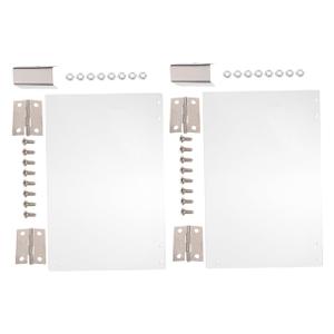 Popcorn Machine Door Panel Replacement 2-Pack Clear Thickened Pvc Protective Panels for Commercial Popcorn Makers 11.41X8.46 Inch Accessory