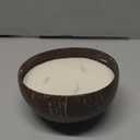 Viyffo Large Non Toxic Soy Candle - Winter Cedarwood & Amber, 12oz 3 Wick Scented Candle for Women & Men, Natural Coconut Shell Jar Perfect for Home Decor & Unique Nature Gift