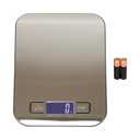 BUY INFood Scale, Stainless Steel Digital Kitchen Scale for Grams and Ounces, for Dieting, Baking, Cooking, LCD Display, Tare Function, 11 lb Capacity