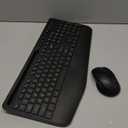 Wireless Keyboard and Mouse Combo - Full-Sized Ergonomic Keyboard with Wrist Rest, Phone Holder, Sleep Mode, Silent 2.4GHz Cordless Keyboard Mouse Combo for Computer, Laptop, PC, Mac, Windows -Trueque (1 PACK, Black)