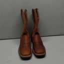 SUREWAY Western Boots For Men - Mens Square Toe Cowboy Boot,Oil/Slip Resistant,Durable Fashionable Classic Pull on 10 Inch Wellington Boots - Soft Toe Work Boots, Size 8