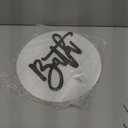 Modern Rustic 3D Bath Sign,Wooden, Handcrafted, Shiplap Farmhouse Bathroom Round Sign for Wall Hanging Dcor for Home (White)