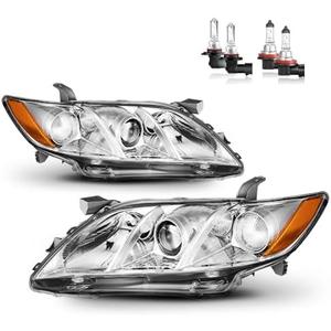 KarSpareHub Headlights Assembly for 2007-2009 Toyota Camry, Headlights Assemblies for 2007 2008 2009 Toyota Camry US Version Driver & Passenger Side