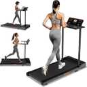 Treadmills for Home, Compact Treadmill with Handles, 3.0HP Electric Walking Pad Treadmill with Removable Desk Workstation & LED Display, Running Machine for Home Office with 320 LBS Capacity