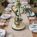 KARAVELLA (10) Pack 11-13 inches X Large Wood Slices for Centerpieces - Wood Centerpieces for Tables, Rustic Wedding Centerpiece, Natural Wood Slabs, Thin Slices